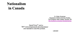 Nationalism in Canada QuickTime™ and a TIFF (Uncompressed) decompressor