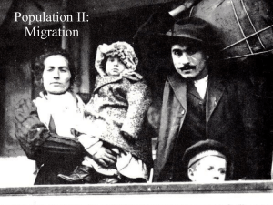 Population II: Migration