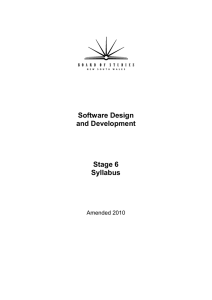 Software Design and Development Stage 6