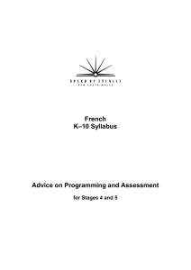 French –10 Syllabus K