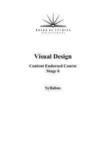Visual Design  Content Endorsed Course Stage 6
