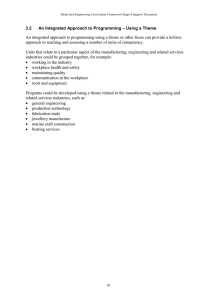 – Using a Theme 3.2 An Integrated Approach to Programming