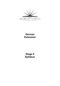 German Extension Stage 6