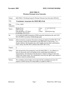 November 2005 IEEE 15-05-0632-00-004b IEEE P802.15 Wireless Personal Area Networks