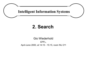 2. Search Intelligent Information Systems Gio Wiederhold EPFL,