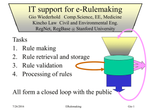 IT support for e-Rulemaking