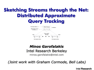 Sketching Streams through the Net: Distributed Approximate Query Tracking