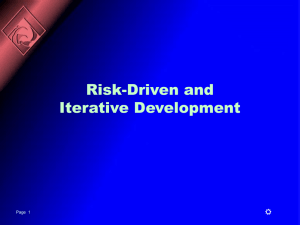 Risk-Driven and Iterative Development R Page  1