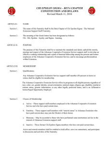 CHI EPSILON SIGMA – BETA CHAPTER CONSTITUTION AND BYLAWS