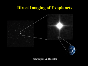 Direct Imaging of Exoplanets Techniques &amp; Results