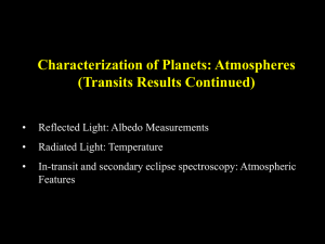 Characterization of Planets: Atmospheres (Transits Results Continued)