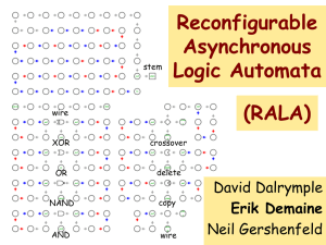 Reconfigurable Asynchronous Logic Automata (RALA)
