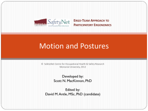 Motion and Postures E -T A