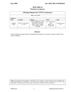 June 2009  doc.:IEEE 802.19-09/0030r0 IEEE P802.19