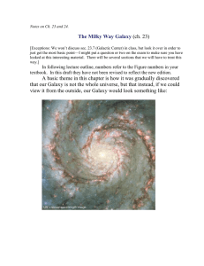 (ch. 23) The Milky Way Galaxy