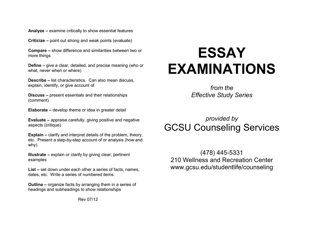 examine meaning essay