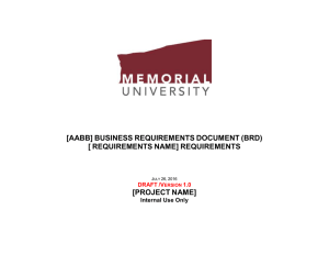 [AABB] BUSINESS REQUIREMENTS DOCUMENT