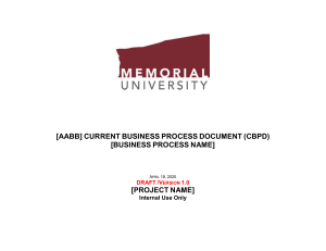 [AABB] CURRENT BUSINESS PROCESS