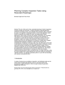 Planning Complex Inspection Tasks Using Redundant Roadmaps