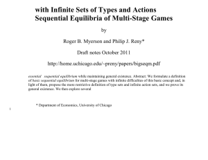 with Infinite Sets of Types and Actions