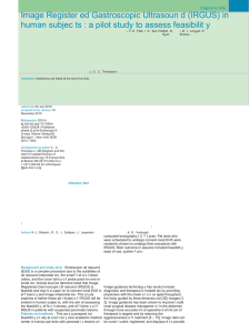 Image Register ed Gastroscopic Ultrasoun d (IRGUS) in