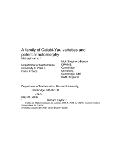 A family of Calabi-Yau varieties and potential automorphy