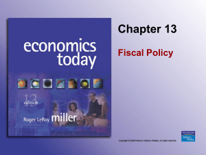 Chapter 13 Fiscal Policy