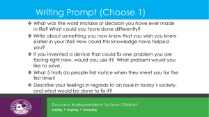 Writing Prompt (Choose 1)
