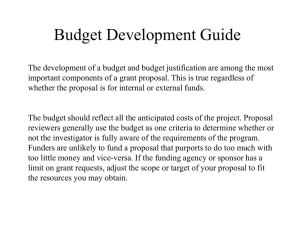 Budget Development Guide