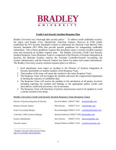 Bradley University has a thorough data security policy