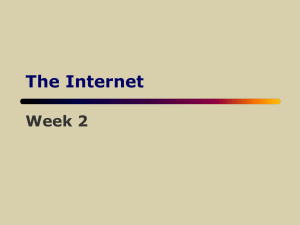 The Internet Week 2