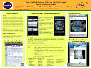 Access to Real-time and Historical Satellite Products from a Mobile Application