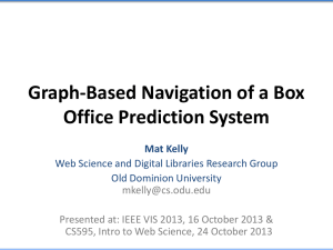 Graph-Based Navigation of a Box Office Prediction System