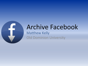 Archive Facebook Matthew Kelly Old Dominion University