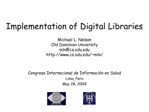 Implementation of Digital Libraries