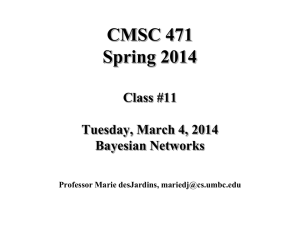 CMSC 471 Spring 2014 Class #11 Tuesday, March 4, 2014