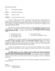 UTSA Faculty and Staff Ricardo Romo, President January 31, 2008