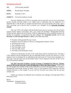 UTSA Faculty and Staff Ricardo Romo, President December 9, 2011