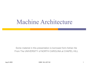 Machine Architecture