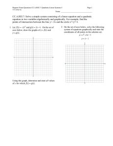 Regents Exam Questions CC.A.REI.7: Quadratic-Linear Systems 5 Page 1 Name: __________________________________