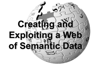 Creating and Exploiting a Web of Semantic Data