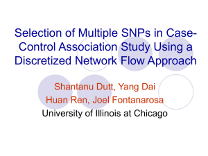 Selection of Multiple SNPs in Case- Control Association Study Using a