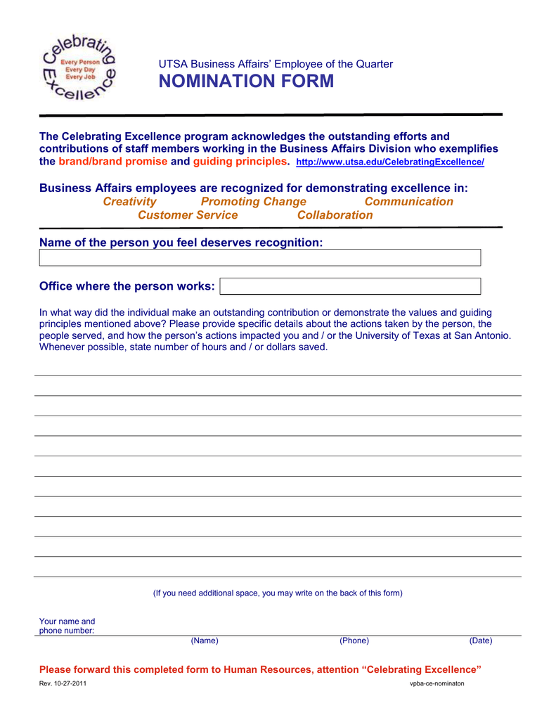 Nominee Form