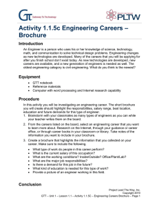 – Activity 1.1.5c Engineering Careers Brochure Introduction