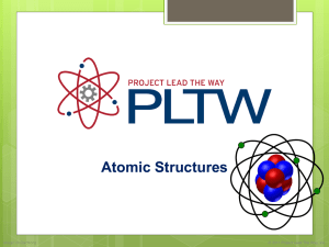 Atomic Structures Magic of Electrons © 2011 Project Lead The Way, Inc.