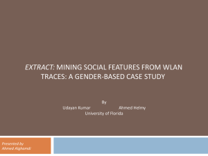 EXTRACT: TRACES: A GENDER-BASED CASE STUDY By Udayan Kumar