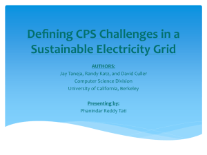 Deﬁning CPS Challenges in a Sustainable Electricity Grid
