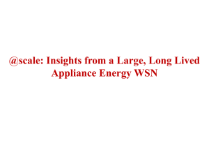 @scale: Insights from a Large, Long Lived Appliance Energy WSN