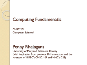Computing Fundamenatls Penny Rheingans