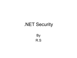 .NET Security By R.S